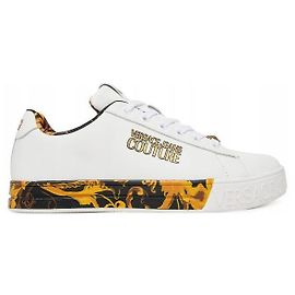 Versace Porcelain Barocco Court Sneaker Weiß