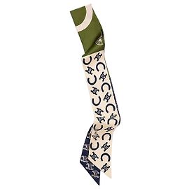 Céline Lavalier aus Seidentwill Green/Blue Blau
