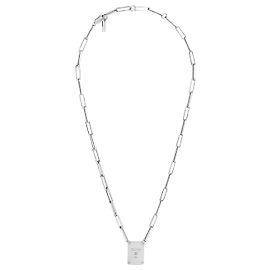 Céline Collier Tag Triomphe Laiton Finition Rhodium Argent Argenté