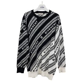 Givenchy Pull en maille avec imprimé logo chaîne Multicolore