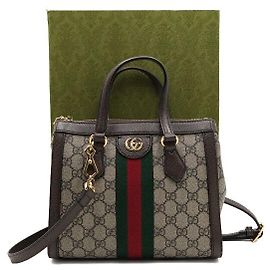 Gucci Borsa Tote e Borsa a Tracolla Ophidia Small Marrone
