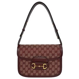 Gucci Borsa a tracolla Horsebit Supreme Medium Rosso