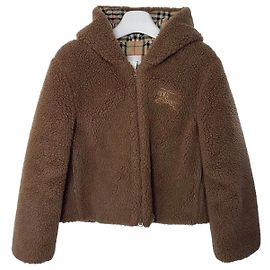 Burberry Fleece Jacket Dusty Camel Brown
