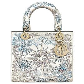 Dior Cruise Collection Rev Dinfini Lady Bag Medium Blanc