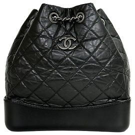 Chanel Gabrielle Backpack Small Black Generation Black