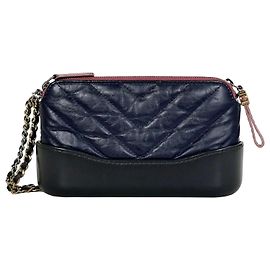Chanel Gabrielle Hobo Two Way Chain Crossbody Mini Navy series Bleu