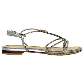 Louis Vuitton Suncatcher Flache Sandalen Golden