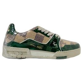 Louis Vuitton Unbenutzte Trainer Damier Grained Grün