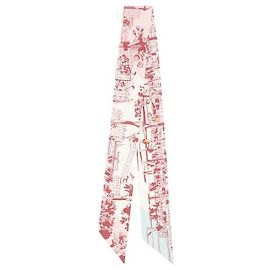 Hermès Twilly in seta l'Ombre des Boulevards Rosso