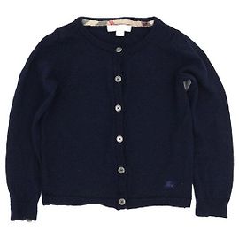Burberry Junior Langarm-Cardigan Blau