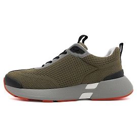 Hermès Sneakers Hero da uomo in mesh kaki Marrone
