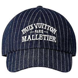 Louis Vuitton Boné Denim Stripes Navy Azul