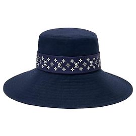 Louis Vuitton Monogram Silhouette Capeline Navy Blue Blau
