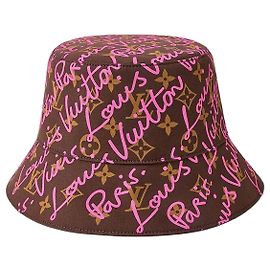 Louis Vuitton Script Bucket Hat Pink Pink