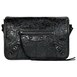 Balenciaga Le City Flap Messenger Bag Black