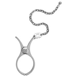 Hermès Globe Holder Key Ring Silvery