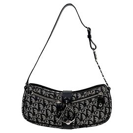Dior Bolsa de Ombro Oblique Canvas com Argola em D Multicor