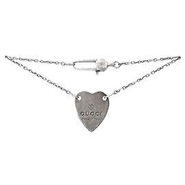 Gucci Bracciale Trademark Heart Silver Argento