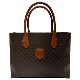 Céline Borsa Tote Triomphe Macadam (Grade Handbag) Marrone