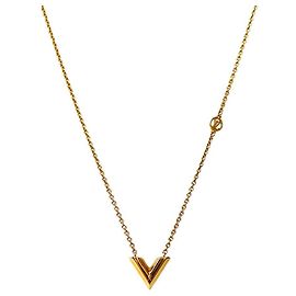 Louis Vuitton Essential Gold Halskette Golden