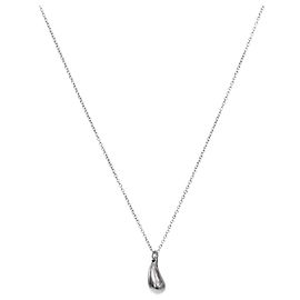 Tiffany & Co Teardrop Silver Necklace Silvery