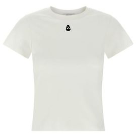Alexander Mcqueen Camiseta con calavera bordada Blanco