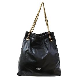 Balenciaga Borsa a tracolla Crush Medium Nera Nero