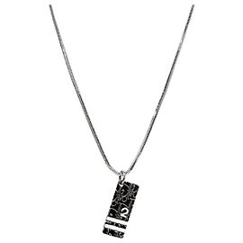Dior Collana Trotter Argento Nero Nero