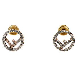 Fendi Orecchini Cubic Gold D'oro