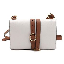 Bally Bolsa de ombro e crossbody com aba em couro branco Branco