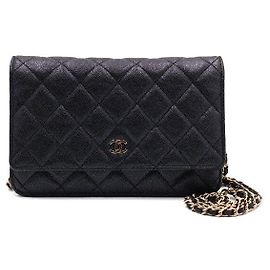 Chanel Borsa a spalla e borsa a tracolla con catena CC dorata Nero