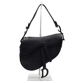 Dior Borsa Saddle in vitello nero opaco, borsa tote e borsa a tracolla Nero