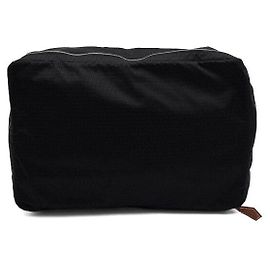 Hermès Bolso Travel Cube MM de seda negra Negro