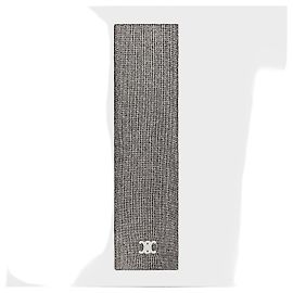Céline Sciarpa Triomphe in cashmere senza cuciture nero Nero