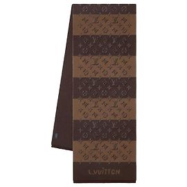 Louis Vuitton Sciarpa Monogram Heritage Brown Marrone