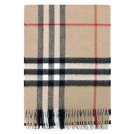 Burberry Vintage Check Cashmere Scarf Brown