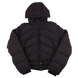 Hermès Kurze Daunenjacke Schwarz
