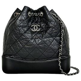 Chanel Gabrielle Small Backpack Black Black