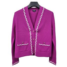 Chanel Kaschmir-Cardigan Größe Pink
