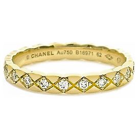 Chanel Anillo Coco Crush Diamantes Mini YG Amarillo