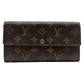 Louis Vuitton Monogram Sarah Wallet Brown