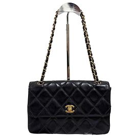 Chanel Borsa a Tracolla Wild Stitch Chain Nera Nero