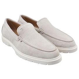 Tod's Mocassini slip-on in camoscio da uomo Grigio Marrone