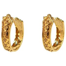 Louis Vuitton Orecchini Nanogram Gold D'oro
