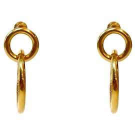 Dior Pendientes de cristal dorado Dorado