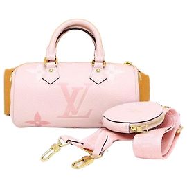 Louis Vuitton mala e mala de ombro Monogram Empreinte Papillon BB Rosa