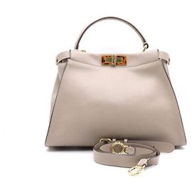 Fendi Borsa Tote e a Tracolla Peekaboo Medium Marrone