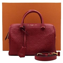 Louis Vuitton Borsa Tote e Borsa a Tracolla Speedy in Empreinte rossa Rosso