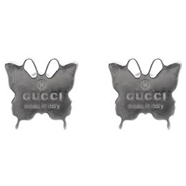 Gucci Orecchini a farfalla in argento Argento
