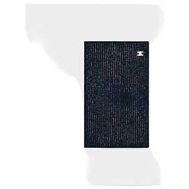Céline Nahtloser Kaschmir-Halsschal Navy Blau